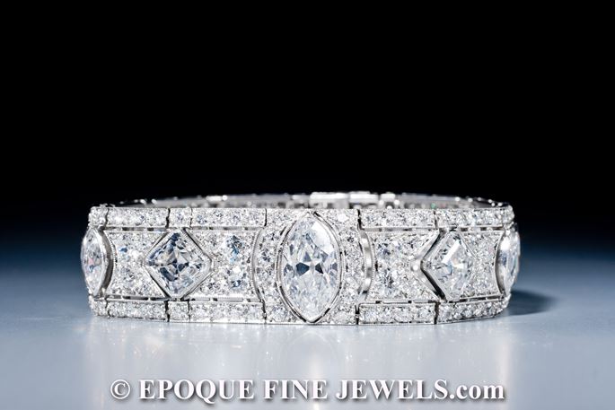 A magnificent Art Deco diamond bracelet | MasterArt